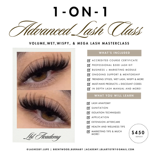 Advanced Lash Masterclass - In person course